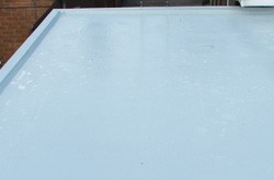 New fibreglass roof on a garage